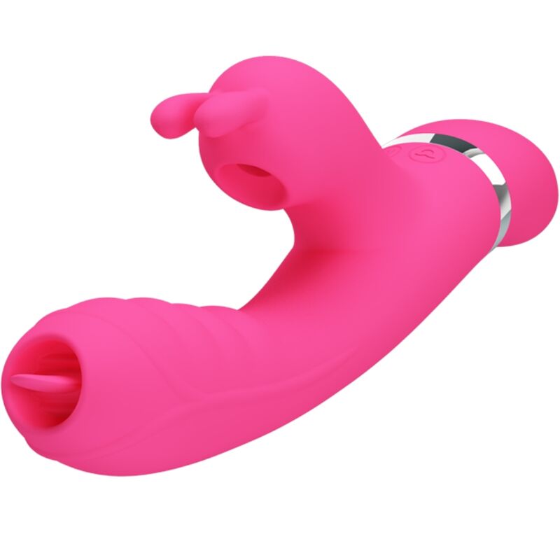 Pretty Love - Phoenix Multifunctional Rabbit Vibrator Pink