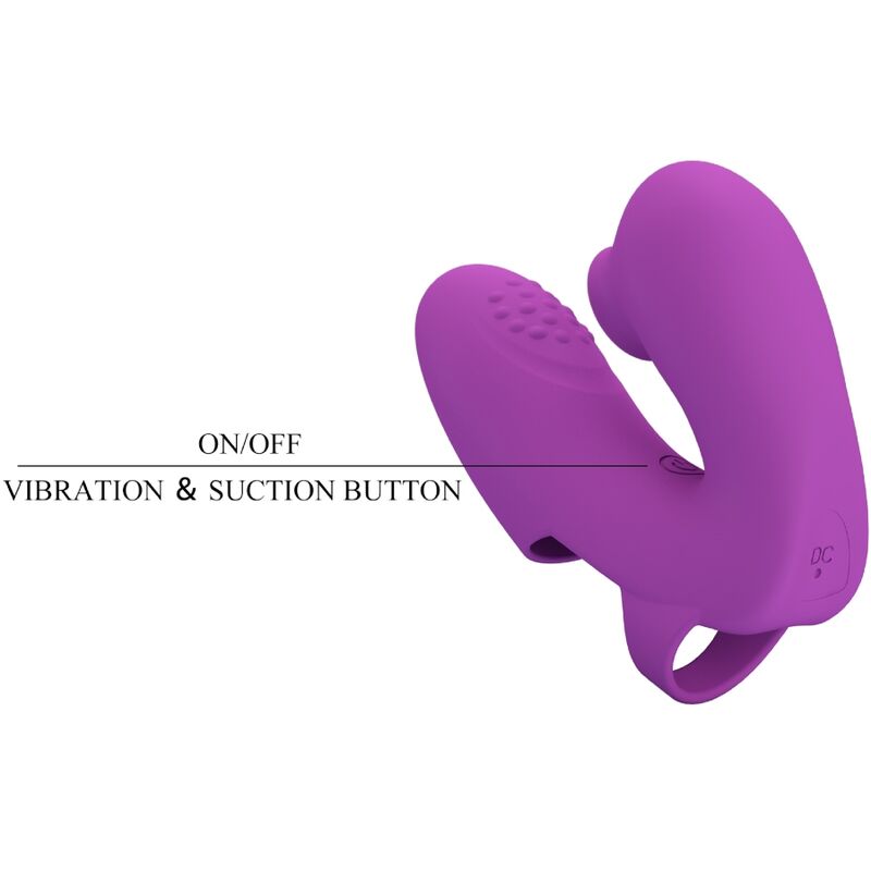 Pretty Love - Athena Fingervibrator Mit Klitorisstimulator Lila