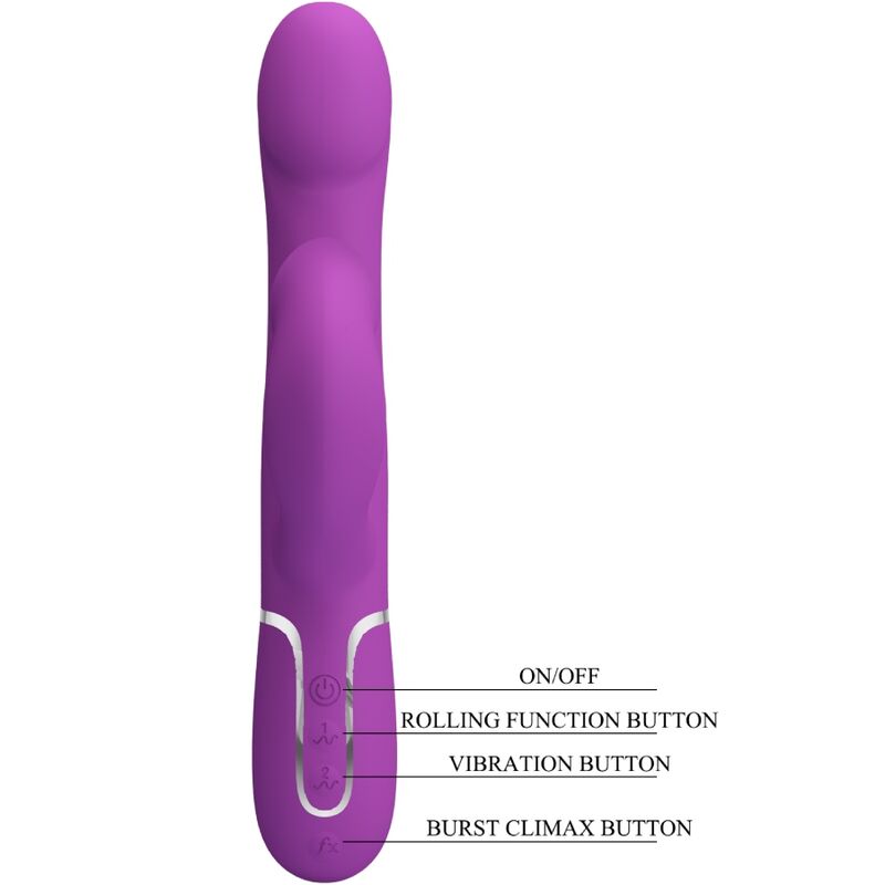 Pretty Love - 4 In 1 Multifunktionsvibrator & Stimulator Lila