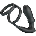 Pretty Love - Emoni Penisring + Anal Plug 12 Vibrationen Schwarz