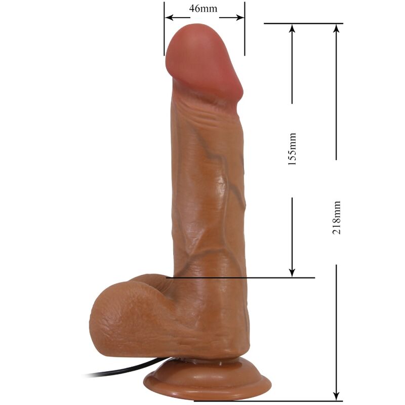 Baile - Bahamut Realistischer Vibrator 21,8 Cm Flesh Fernbedienung