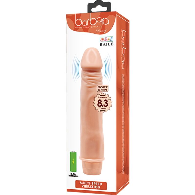 Baile - Zwerg Realistischer Vibrator 21 Cm Fleisch