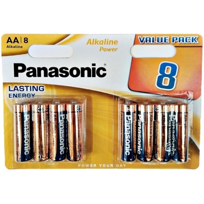 Panasonic - Alkaline-Batterie Aa Lr6, Bronze, 8 Stãœck Im Blister