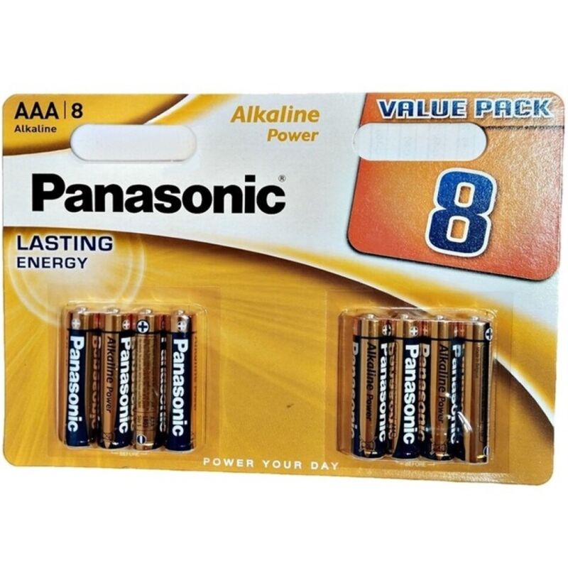 Panasonic - Alkaline-Batterie Aaa Lr03, Bronze, 8 Stãœck Im Blister