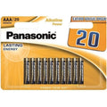 Panasonic - Alkaline-Batterie Aaa Lr03, Bronze, Blisterpackung Mit 20 Stãœck