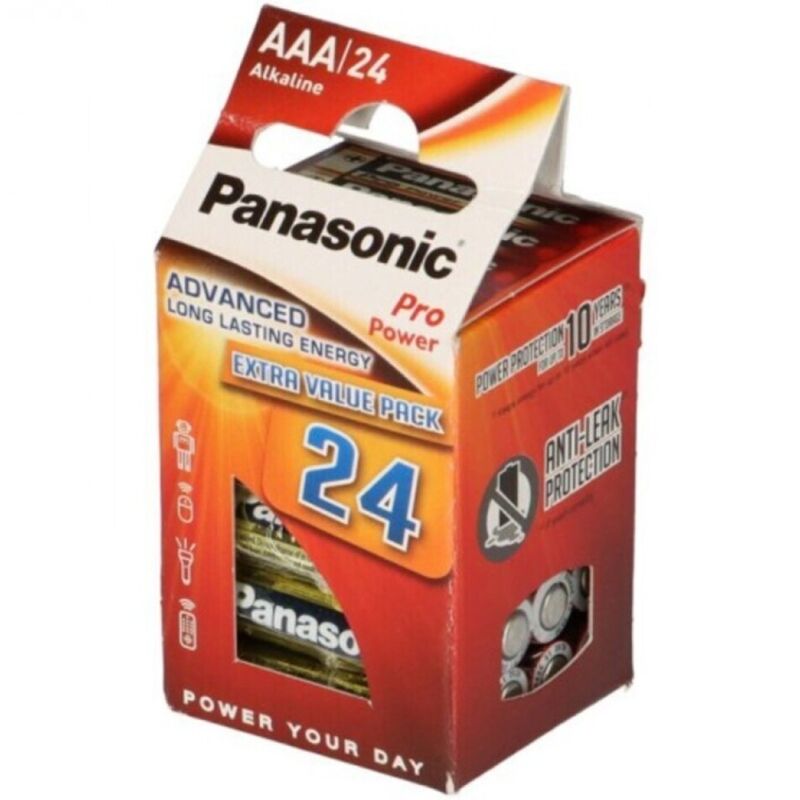 Panasonic - Pro Power Alkaline Aaa Batterie Lr03 Pack*24