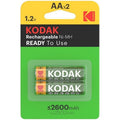 Kodak - Hr6 Aa 2600 Mah Wiederaufladbare Batterie Blister*2