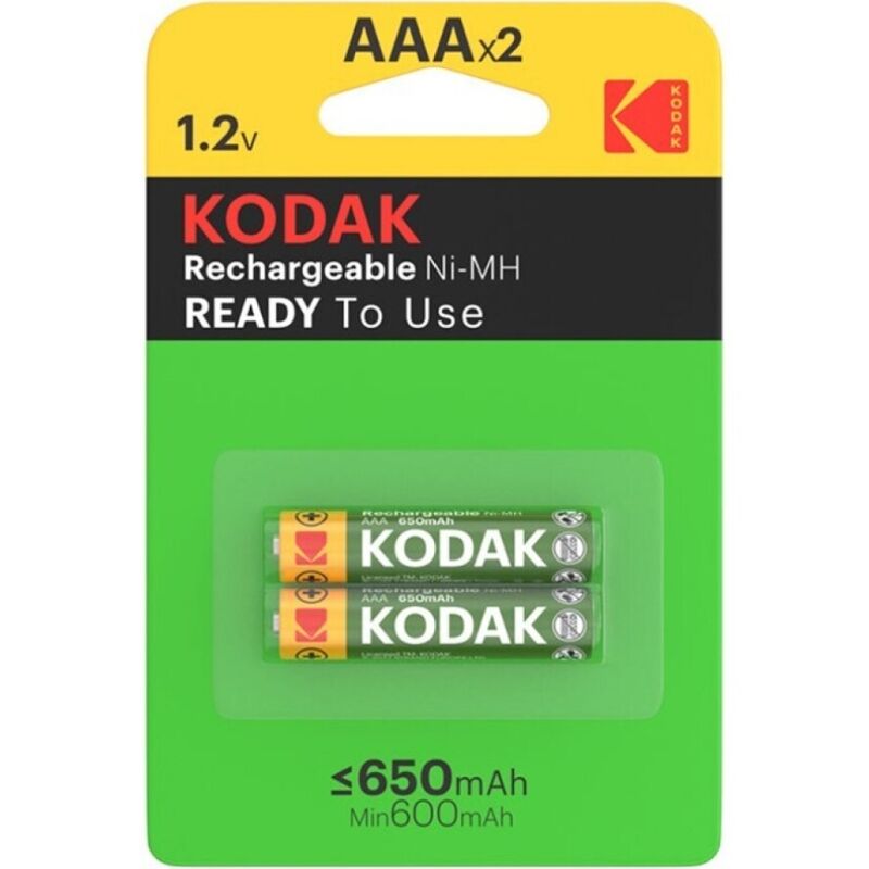 Kodak - Wiederaufladbare Batterie Hr03 Aaa 650 Mah Blister*2