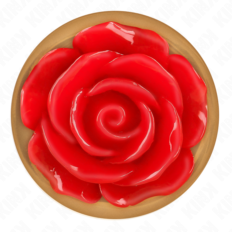 Kink - Rosa Goldener Analstecker Mit Roter Rose S