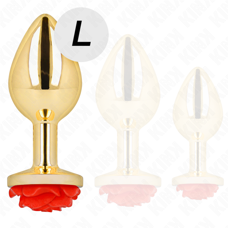 Kink - Plug Anal Gold Rose Rot  L