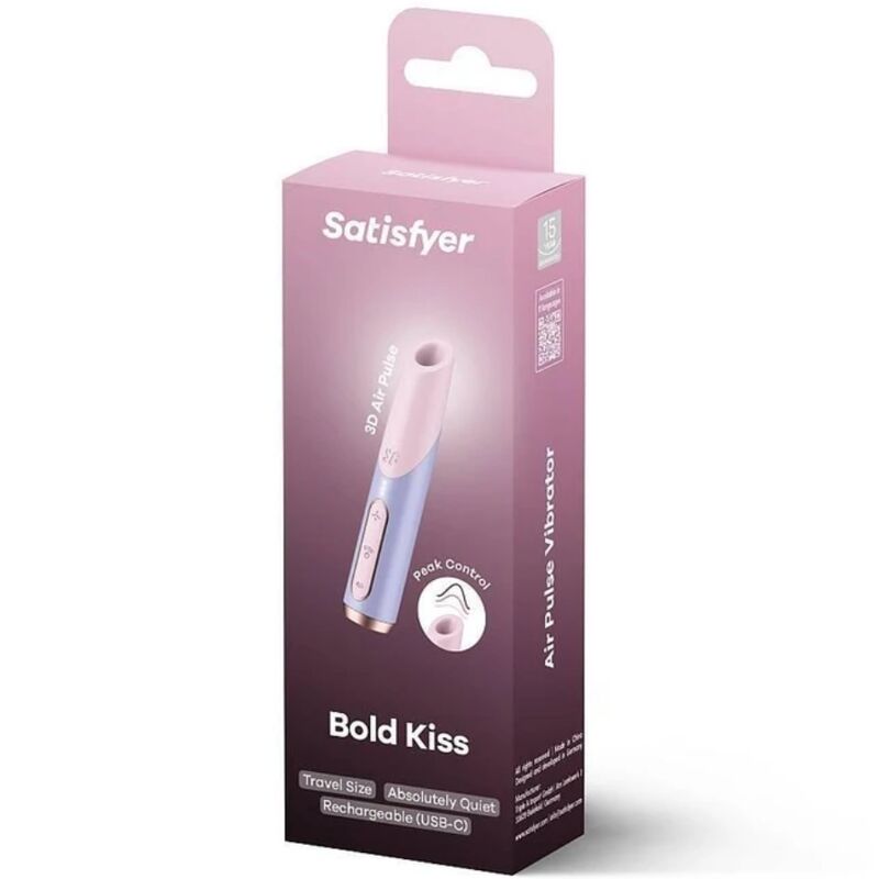 Satisfyer - Bold Kiss Wave Klitoris-Stimulator Rosa / Violett