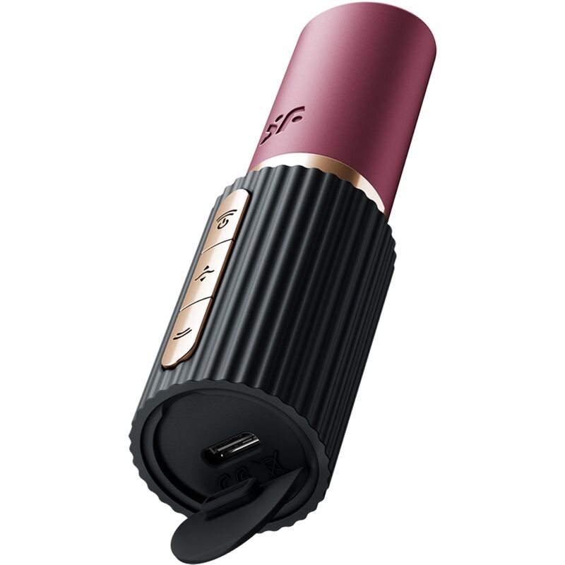 Satisfyer - Pro 2 Kiss Wave Klitoris-Stimulator Granat / Schwarz