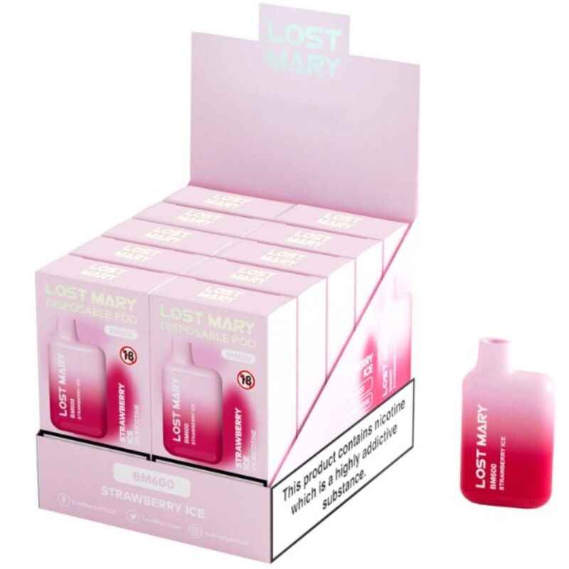 LOST MARY - BM600 NIKOTIN-VAPER 2% EINWEG ERDBEEREIS