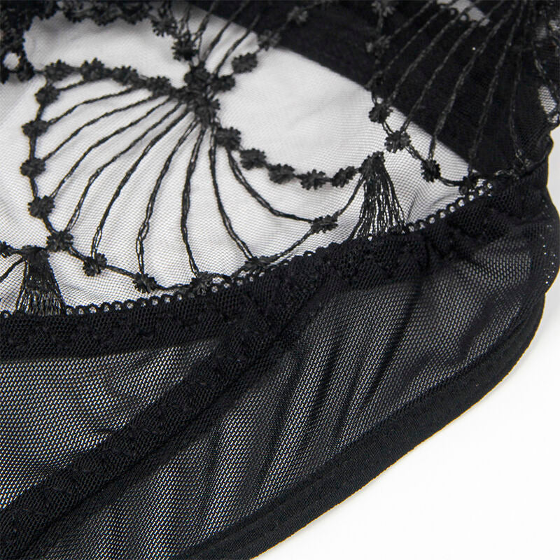 Subblime - 955229 Transparenter Body Mit Hohlspitze Schwarz L/Xl