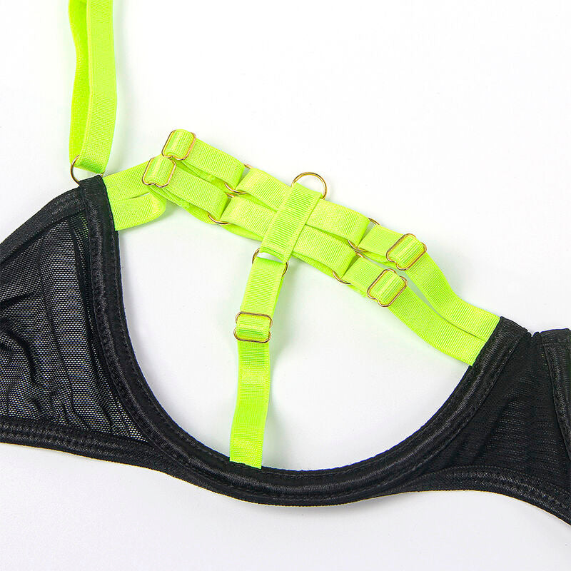 Subblime - 955281 Bh-Set Mit Halskette Und Beindetails Fluoreszierendes Grãœn L/Xl
