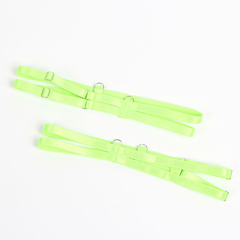 Subblime - 955311 Bh-Set Mit Spitze Und Strumpfband Grãœn Und Blau S/M