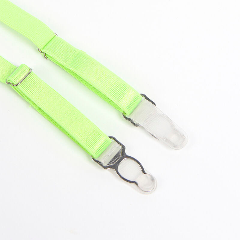 Subblime - 955328 Bh-Set Mit Spitze Und Strumpfband Grãœn Und Blau L/Xl