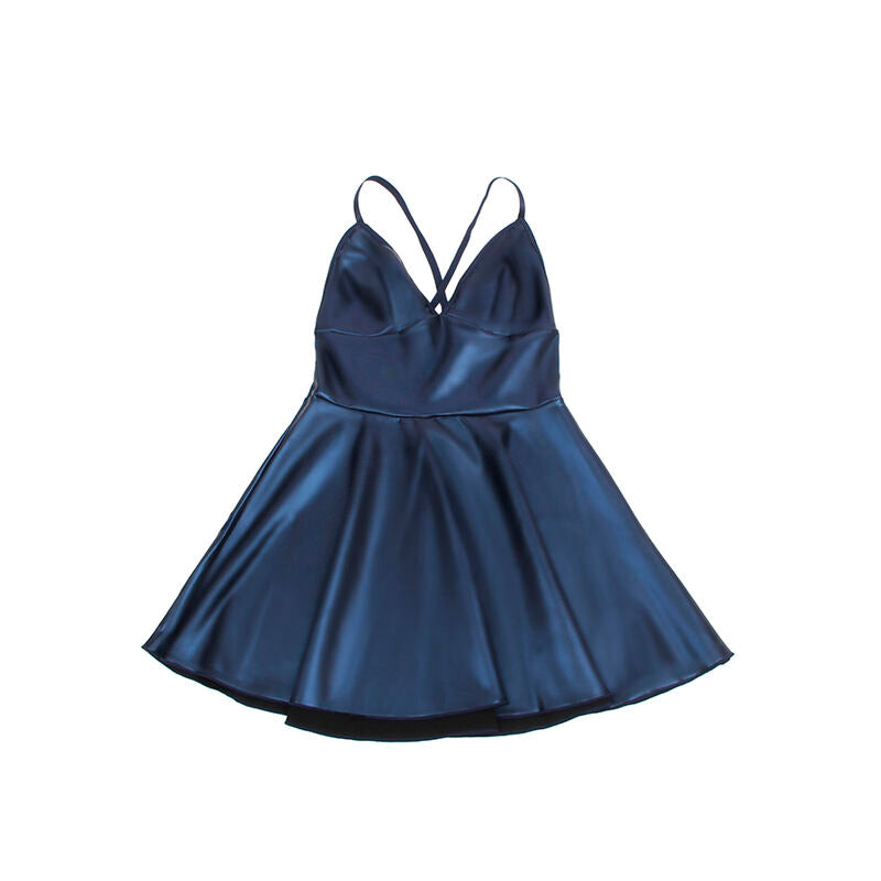 Subblime - 955410 Kleid Mit Blauen Ledertrã„Gern S/M