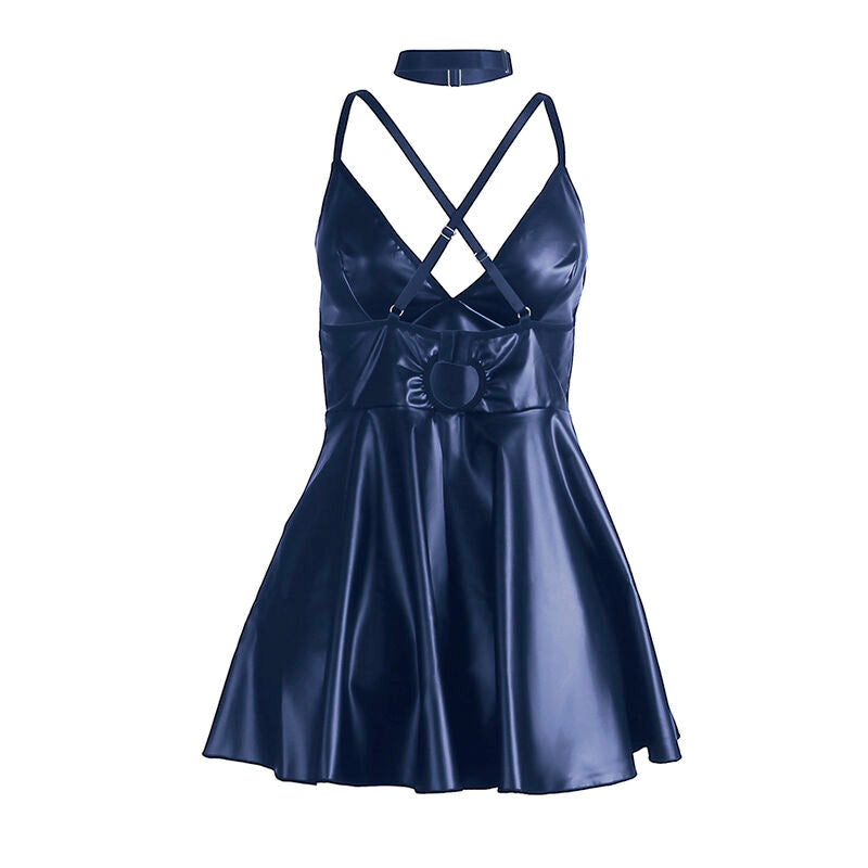 Subblime - 955427 Kleid Mit Blauen Ledertrã„Gern L/Xl