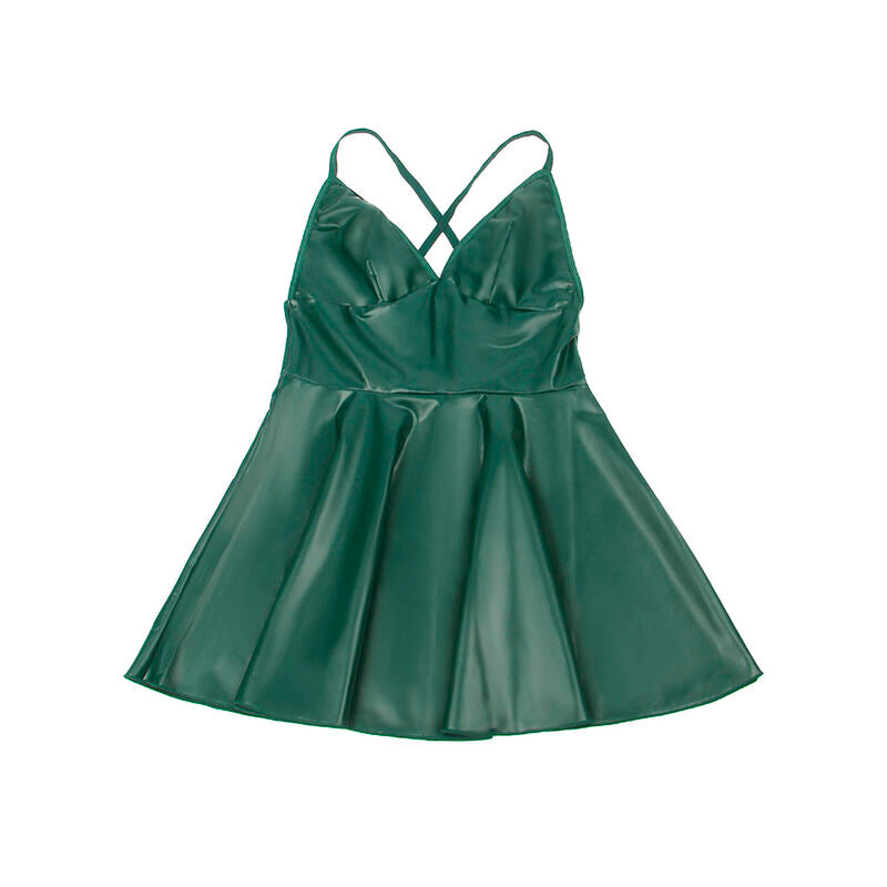 Subblime - 955434 Kleid Mit Grãœnen Ledertrã„Gern S/M
