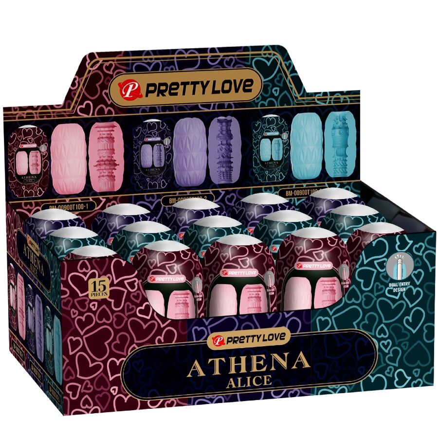 Pretty Love - Athena Alice Pack 15 Verschiedene Mã„Nnliche Masturbatoren
