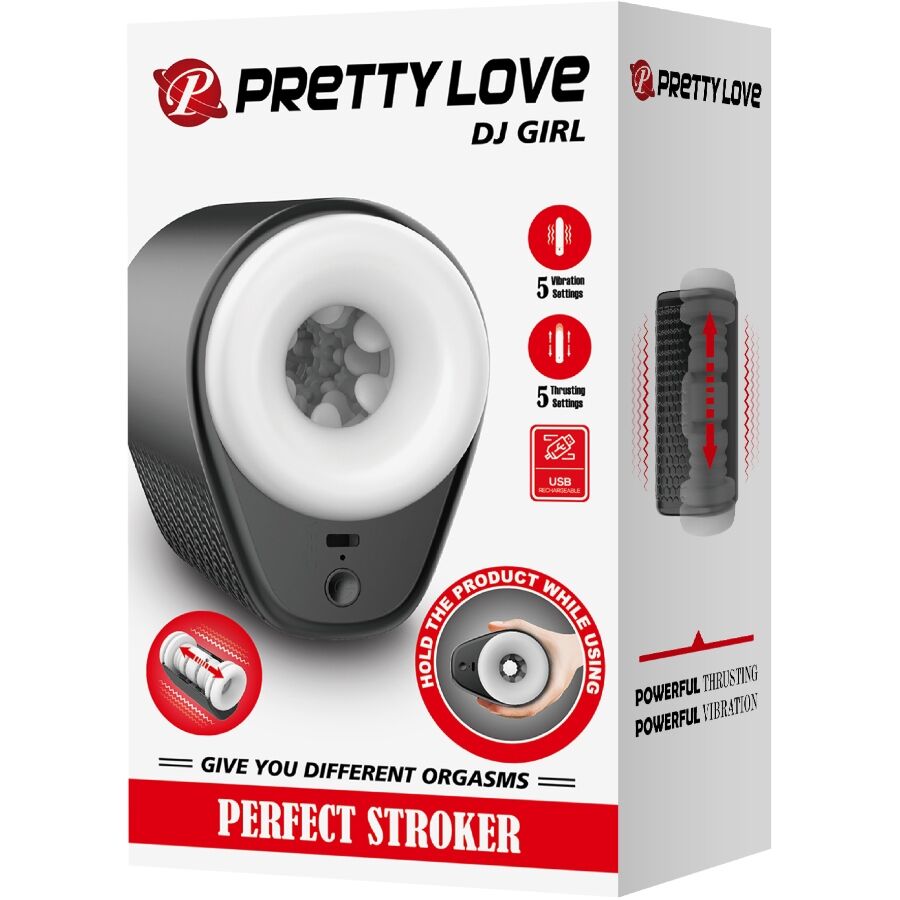 Pretty Love - Dj Girl Mã„Nnlicher Masturbator Mit Vibration 5 Einstellungen Negro