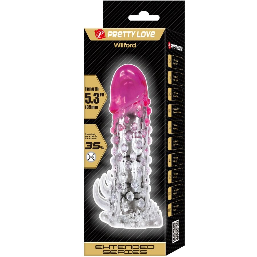 Pretty Love - Wilford Realistische Vergrã–Sserungshãœlse Mit Geprã„Gtem Penis Rosa