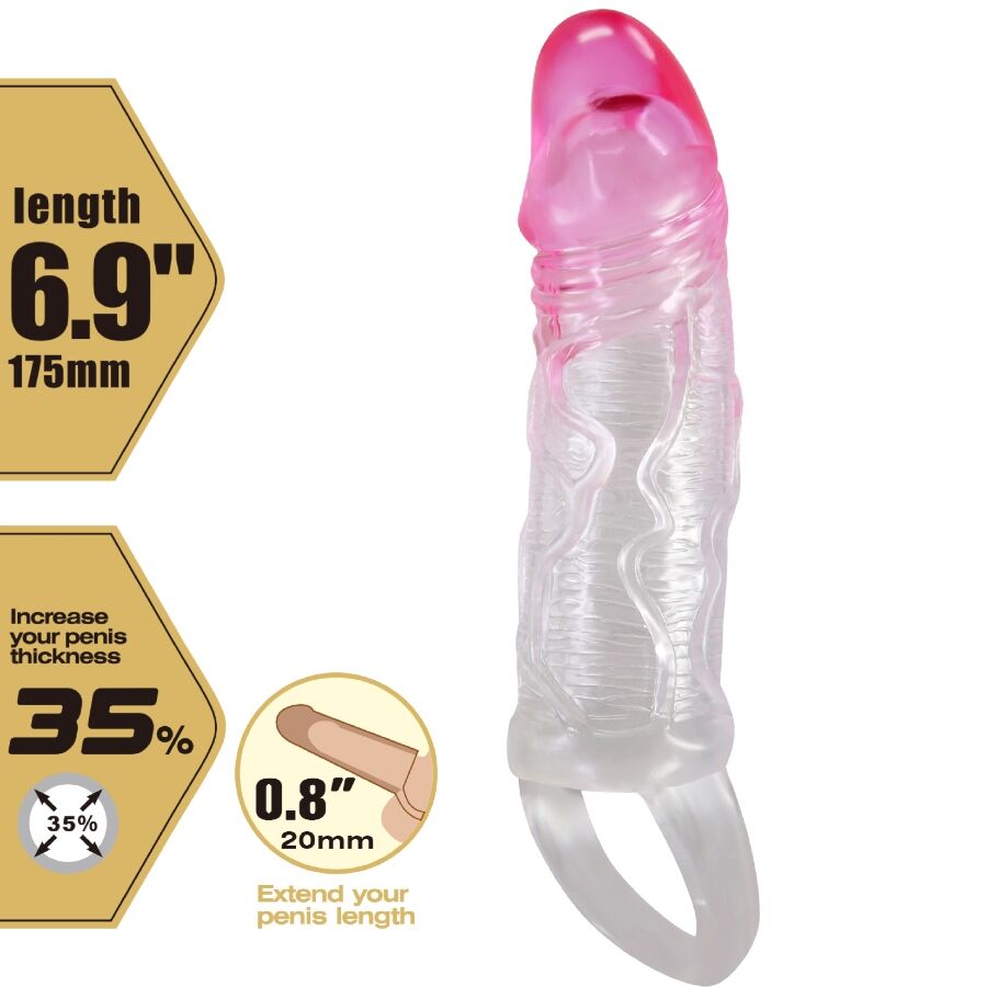 Pretty Love - Odes Realistische 2 Cm Penisvergrã–Sserungshãœlse Rosa