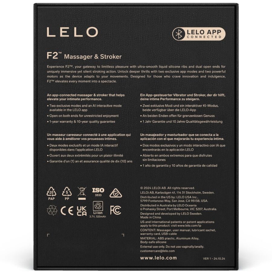 Lelo - F2s™ Teal Mãnnlicher Masturbator Blau