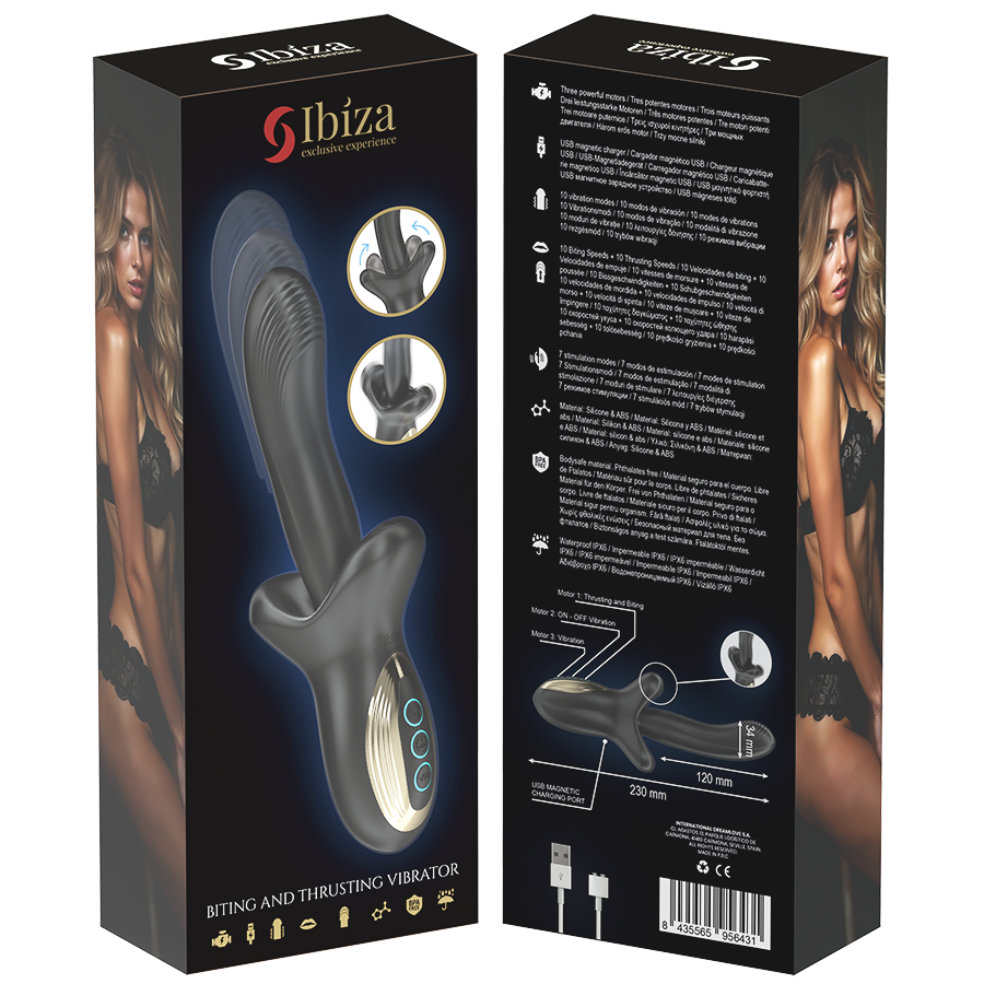 Ibiza Kraftvoll Vibrator Mit Stoss- Und Beisseffekt