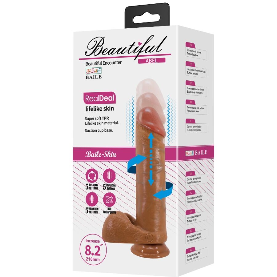 Baile - Abel Realistischer Dildo 21 Cm Mulatte