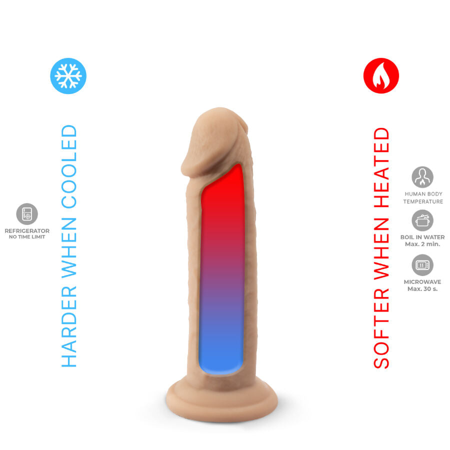 Silexd - Realistisches Penismodell 2 Premium Thermoaktives Silikon 15,4 Cm