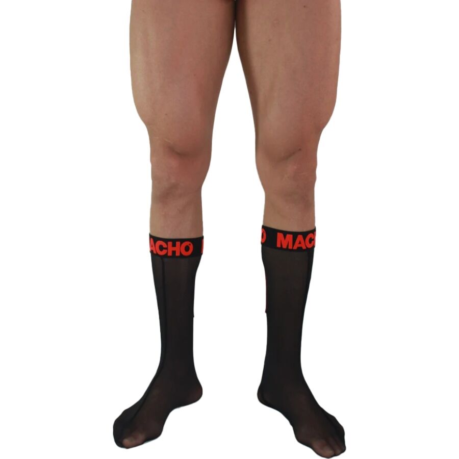 Macho - Dãœnne Socken Einheitsgrã–Sse Schwarz/Rot