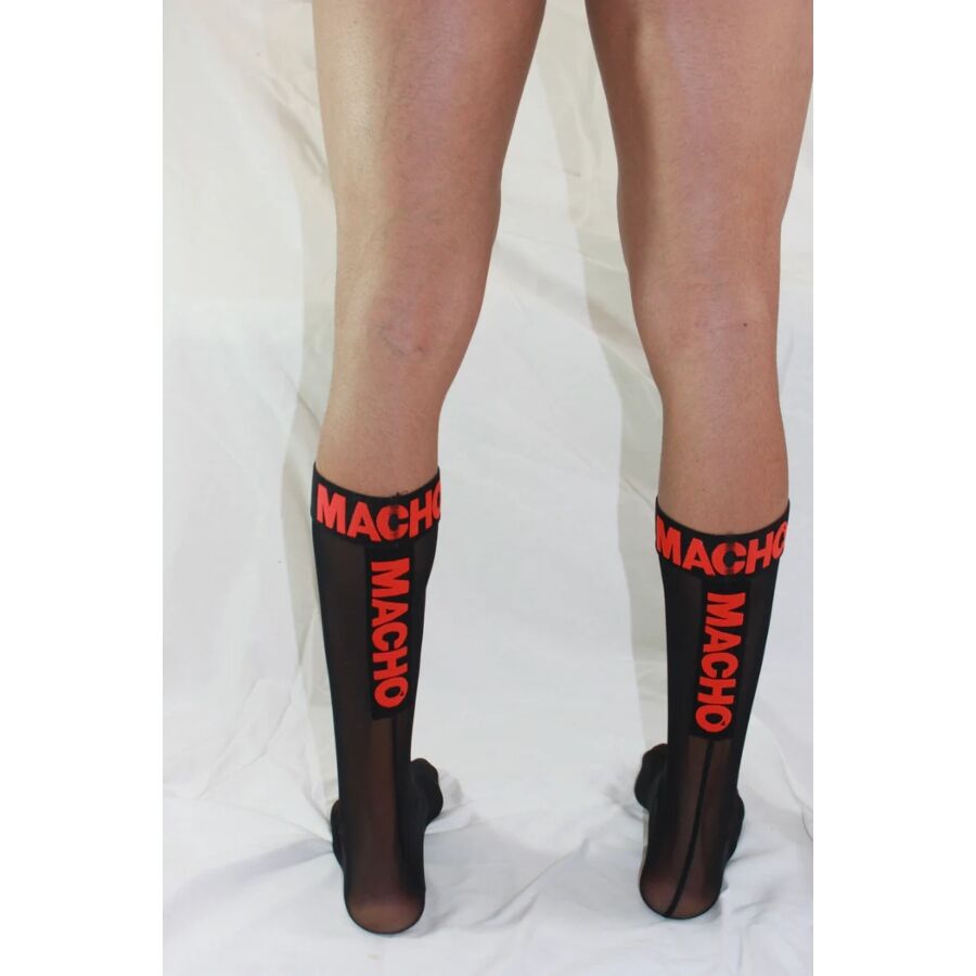 Macho - Dãœnne Socken Einheitsgrã–Sse Schwarz/Rot