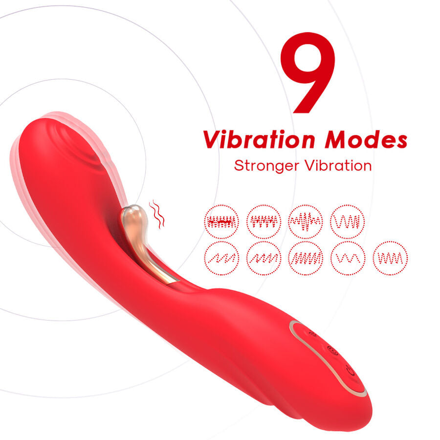 Armony - Vibrator Mit Oszillierender Zunge Rot