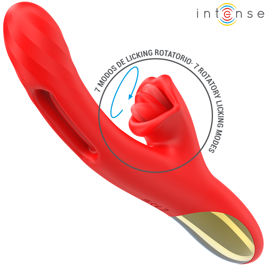 Intense - Jessica Multifunktionsvibrator Klitorisstimulation 24,8 Cm Rot