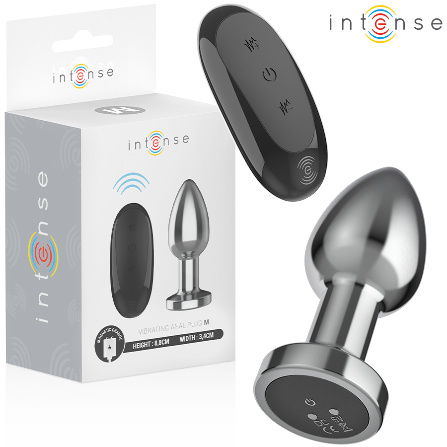 Intense - Anal Plug 10 Vibrationen Metall Mit Fernbedienung M