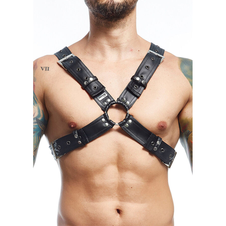 Mob - Dngeon Schwarzer Harness-Gürtel Einheitsgröße
