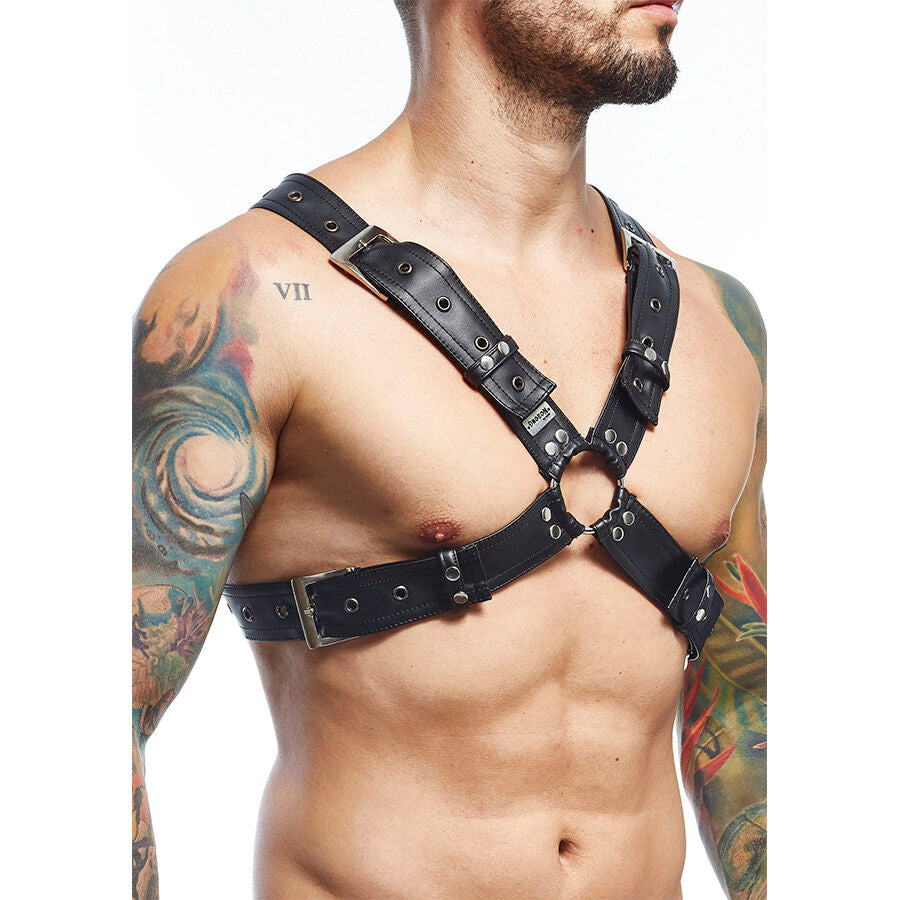 Mob - Dngeon Schwarzer Harness-Gürtel Einheitsgröße