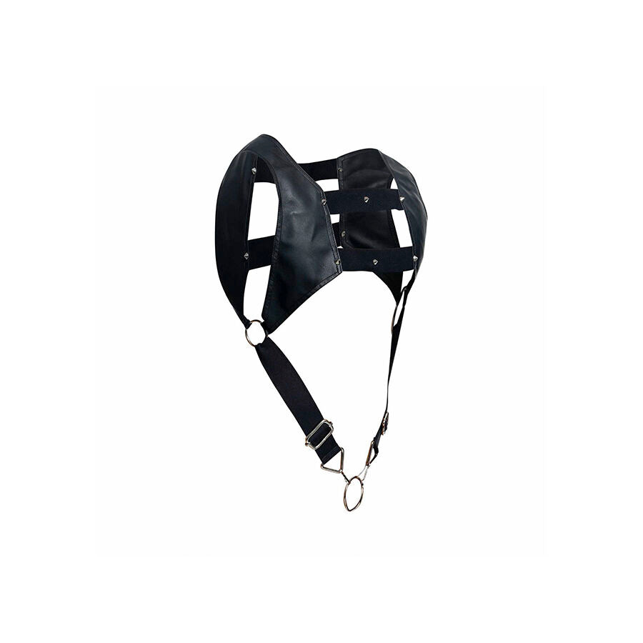 Mob - Dngeon Schwarzes Harness Mit Oberem Cockring Einheitsgröße