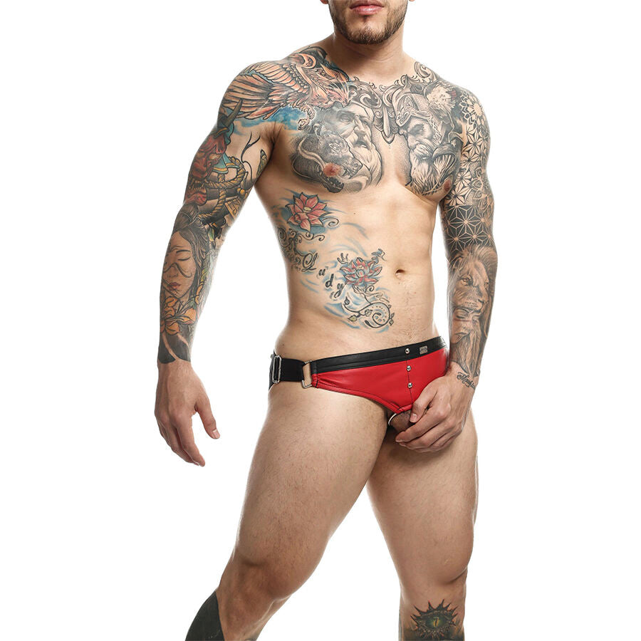 Mob - Dngeon Jockstrap Roter Cockring, Einheitsgröße