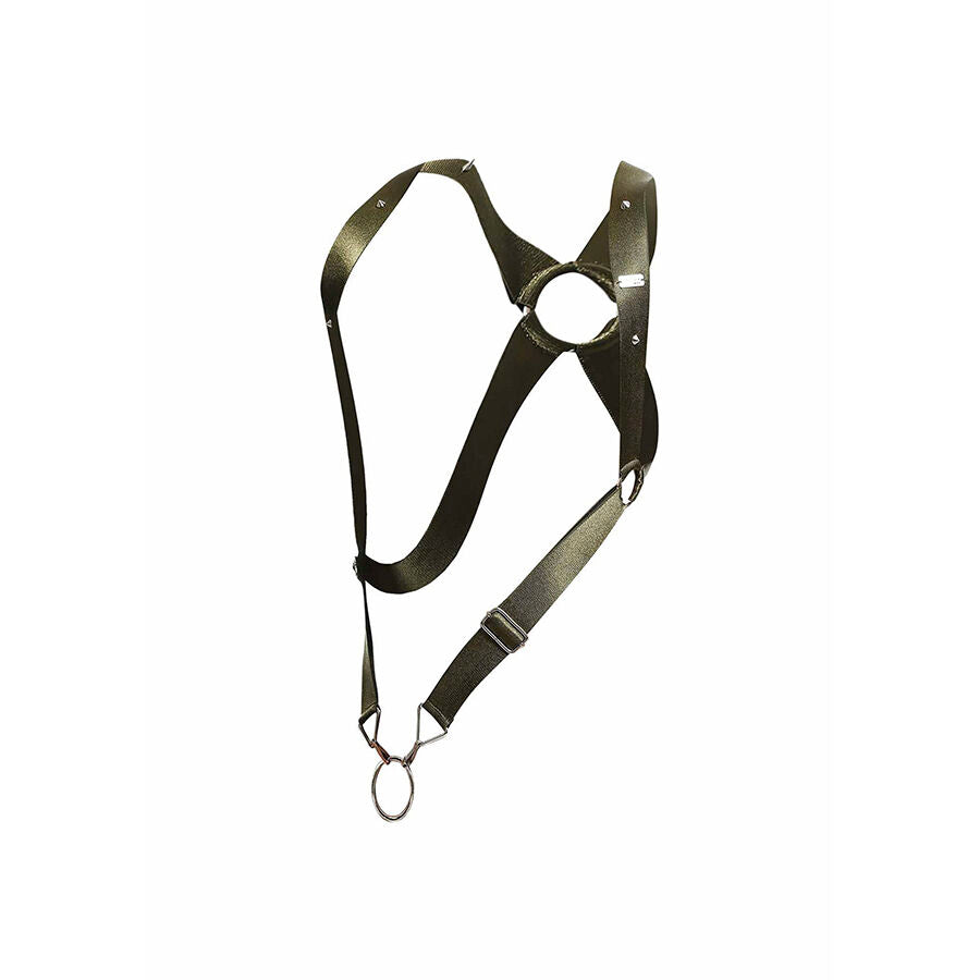 Mob - Dngeon Cross Back Harness Grãœn Einheitsgröße