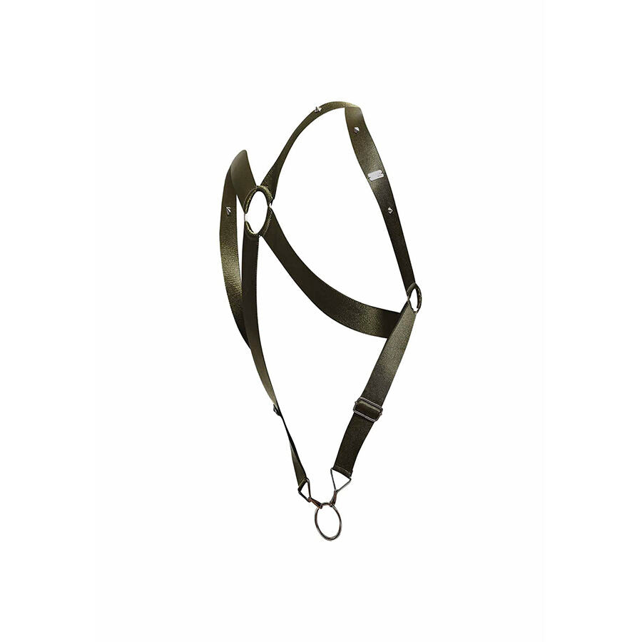 Mob - Dngeon Cross Back Harness Grãœn Einheitsgröße