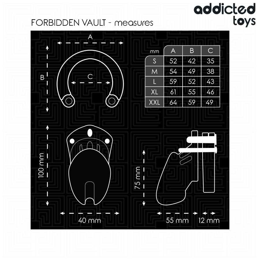 Addicted Toys Locked - Verbotenes Peniskãfig 10 cm