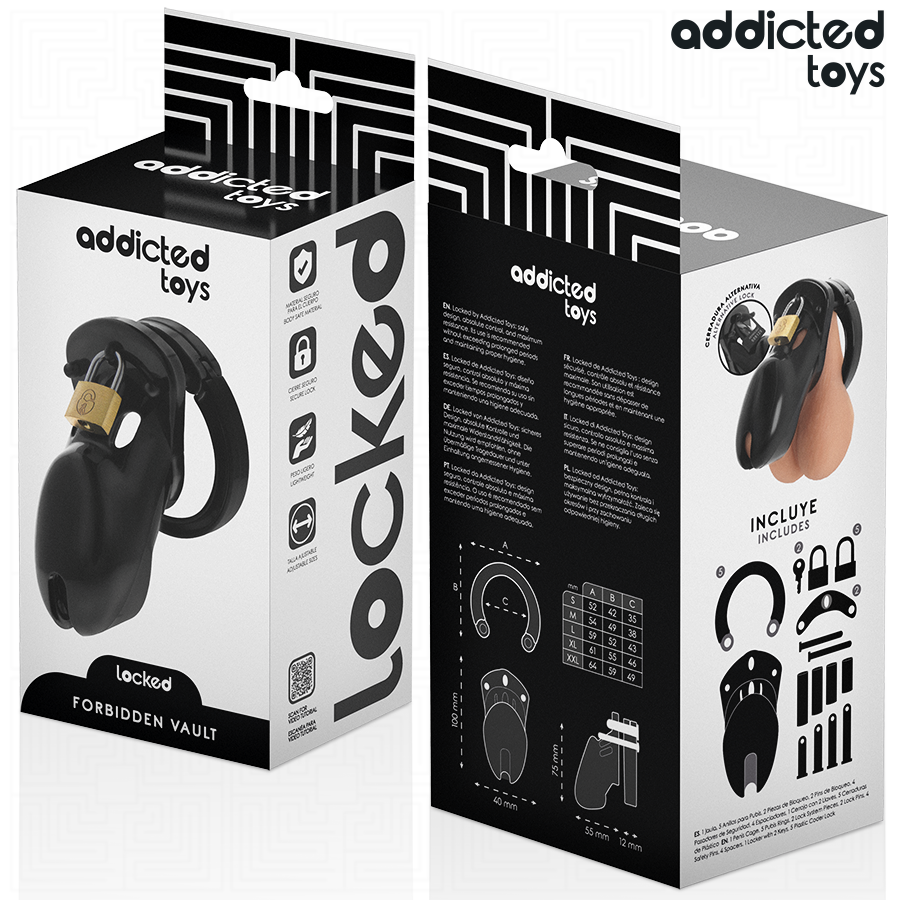 Addicted Toys Locked - Verbotenes Peniskãfig 10 cm