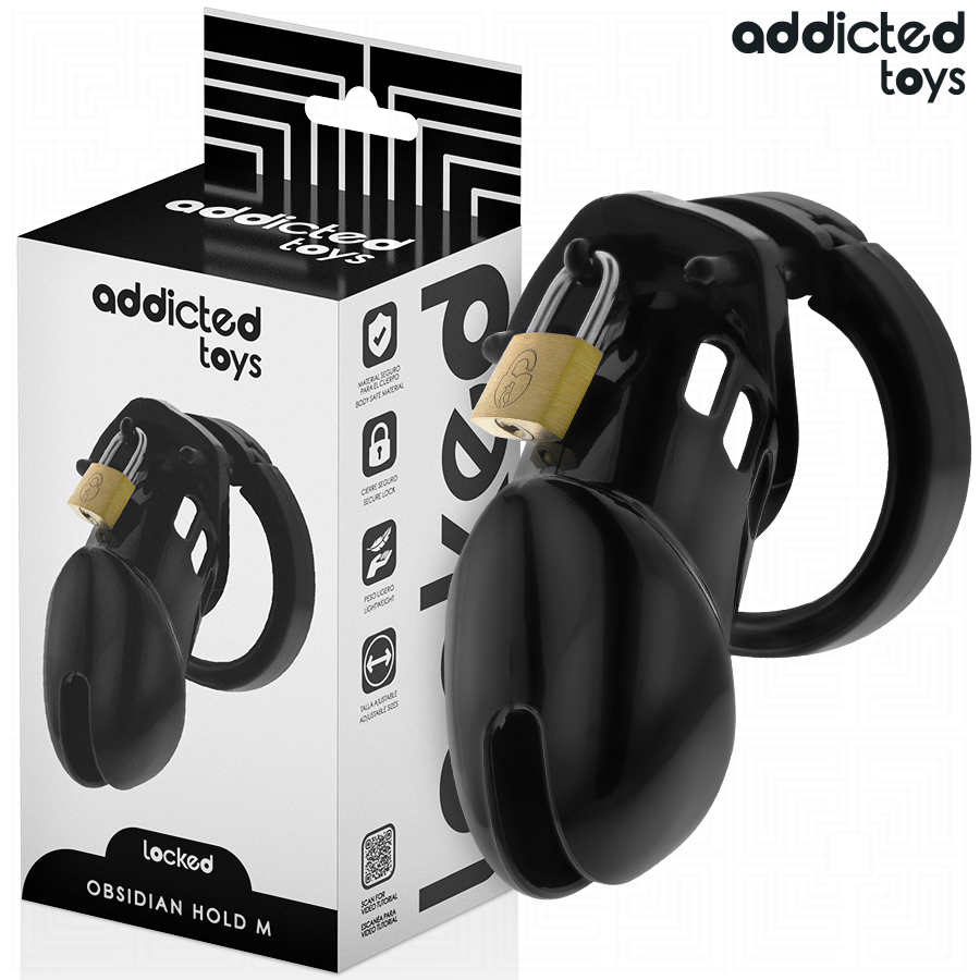 Addicted Toys Locked - Obsidian Hold Peniskãfig Größe M