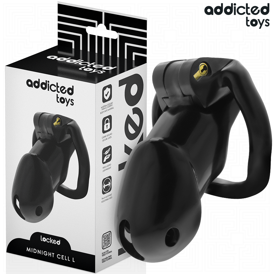 Addicted Toys Locked - Mindnight Cell  Peniskãfig Größe L
