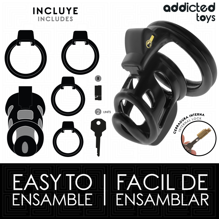 Addicted Toys Locked - Gilden Cage Peniskãfig 8,5 cm
