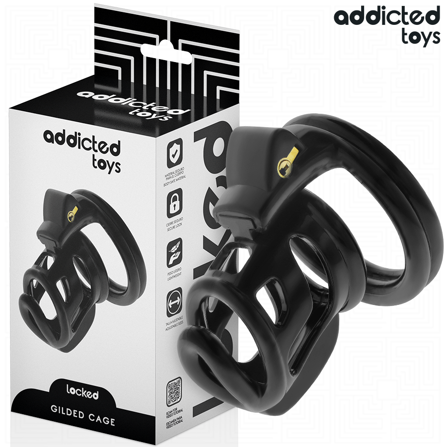 Addicted Toys Locked - Gilden Cage Peniskãfig 8,5 cm