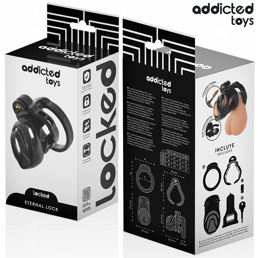 Addicted Toys Locked - Eternal Lock Peniskãfig 9 cm